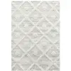 Image de Tapis bohème à relief blanc ivoire 80x150cm