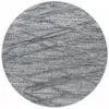 Image de Tapis bohème rond à relief gris 80x80cm