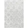 Image de Tapis bohème à relief blanc ivoire 140x200cm