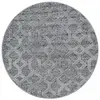 Image de Yasi - tapis berbère rond à relief - gris 200 x 200 cm