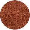 Image de Shaggy - tapis uni rond - terra 200 x 200 cm