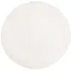 Image de Tapis à poils longs rond softy crème 200x200cm
