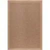 Image de Tapis de salon naturel aspect jute beige et noir 160x230cm