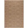 Image de Tapis de salon aspect jute naturelle beige et noir 200x290cm