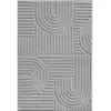 Image de Tapis à relief géométriques gris 160x230cm