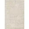 Image de Tapis à relief géométriques crème 200x290cm