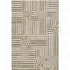 Image de Tapis à relief géométriques beige 200x290cm