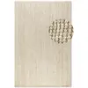 Image de Tapis en jute bouclé blanc écru 160x230cm