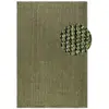 Image de Tapis en jute bouclé vert 120x170cm