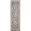 Image de Tapis couloir vintage oriental rania crème et gris 80x200cm