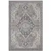 Image de Tapis vintage oriental safia gris et crème 240x340cm