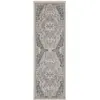 Image de Tapis vintage oriental safia crème et gris 80x200cm