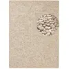 Image de Tapis bouclé boules tuftés beige 160x240cm