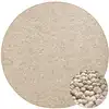 Image de Tapis rond bouclé boules tuftés beige 133cm