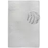Image de Tapis en relief à poils longs crème - elle decoration 160x235cm