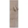 Image de Tapis en relief à poils longs mocca - elle decoration 80x240cm