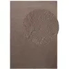 Image de Tapis laine elena motifs arcs taupe 80x300cm