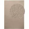 Image de Tapis laine elena motifs arcs beige 80x300cm