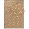 Image de Tapis en jute kunu motifs en relief 200x300cm