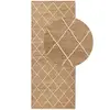 Image de Tapis en jute kunu motifs en relief 80x150cm