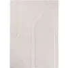 Image de Tapis sena doux à relief crème 80x150cm