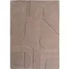 Image de Tapis côme doux à relief beige 120x170cm