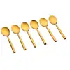 Image de Lot de 6 petites cuillères en inox or