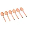 Image de Lot de 6 petites cuillères en inox cuivre