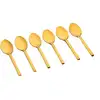 Image de Lot de 6 petites cuillères en inox or
