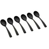 Image de Lot de 6 petites cuillères en inox noir