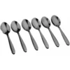 Image de Lot de 6 petites cuillères en inox noir