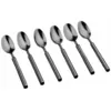 Image de Lot de 6 petites cuillères en inox noir