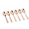 Image de Lot de 6 petites cuillères en inox cuivre