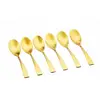 Image de Lot de 6 petites cuillères en inox or