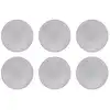 Image de Lot de 6 assiettes plates en grès gris d27.5
