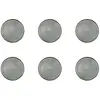 Image de Lot de 6 assiettes à pain en grès gris d17