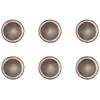 Image de Lot de 6 assiettes à pain en grès marron d16