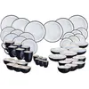 Image de Service complet iris - 48 pièces - blanc ivoire