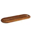 Image de Planche en bois d'acacia finition huilée marron 18x55