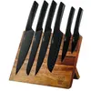 Image de Lot de 7 couteaux de cuisine en inox noir