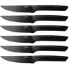 Image de Lot de 6 couteaux à steak en inox noir