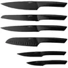 Image de Lot de 6 couteaux de cuisine en inox noir