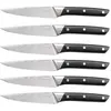 Image de Lot de 6 couteaux à steak en inox noir