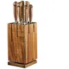 Image de Lot de 7 couteaux de cuisine en inox marron