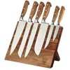 Image de Lot de 7 couteaux de cuisine en inox marron