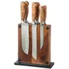 Image de Lot de 7 couteaux de cuisine en inox marron