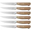Image de Lot de 6 couteaux à steak en inox marron