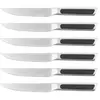 Image de Lot de 6 couteaux à steak en inox noir
