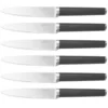 Image de Lot de 6 couteaux à steak en inox noir