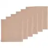 Image de Serviette de table - 6 pièces - lin et coton rose pâle